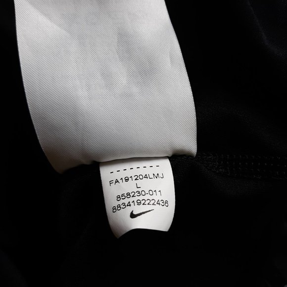 Boys Nike Pro Dri Fit Black Mesh Panel Tee - Picture 8 of 11